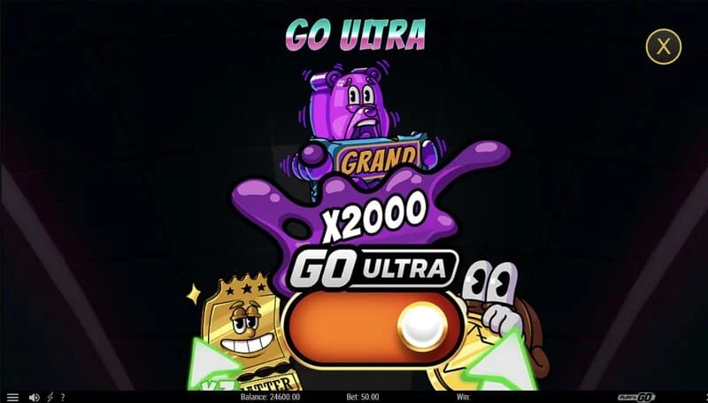 Treats of Terror II – GO Ultra režimas aktyvuotas apatinėje juostoje